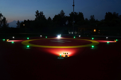 Light system for heliports